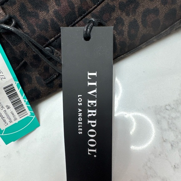 Liverpool Leopard Print Pants petite size 8/29 - Picture 6 of 10